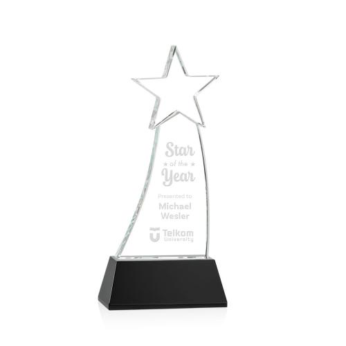 Awards and Trophies - Manolita Black Star Crystal Award