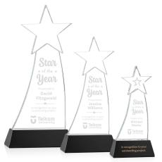 Employee Gifts - Manolita Black Star Crystal Award