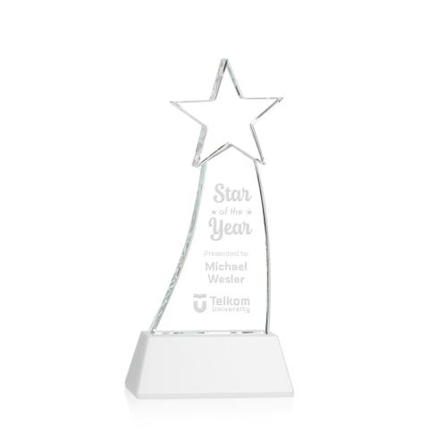 Awards and Trophies - Manolita White Star Crystal Award