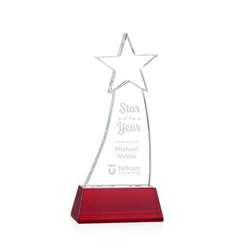 Awards and Trophies - Manolita Red Star Crystal Award