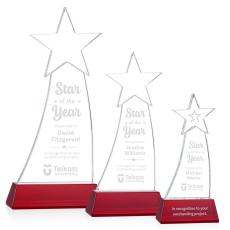 Employee Gifts - Manolita Red Star Crystal Award