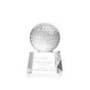 Golf Ball Globe on Robson Base Crystal Award