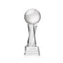 Golf Ball Clear on Grafton Base Globe Crystal Award