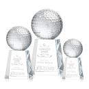 Golf Ball Globe on Celestina Base Crystal Award