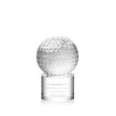 Golf Ball Globe on Marvel Base Crystal Award