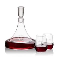 Employee Gifts - Ashby Decanter & Germain Stemless Wine