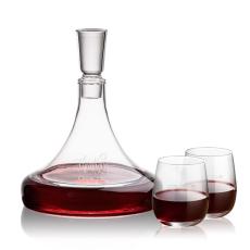 Employee Gifts - Ashby Decanter & Crestview Stemless Wine