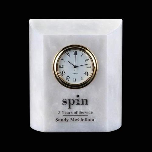Corporate Gifts - Clocks - Ajax -White