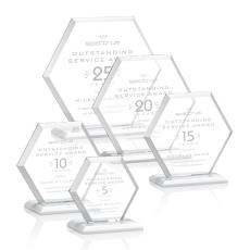 Employee Gifts - Barnett Startfire Polygon Crystal Award