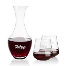 Employee Gifts - Oldham Carafe & Cannes Stemless Wine