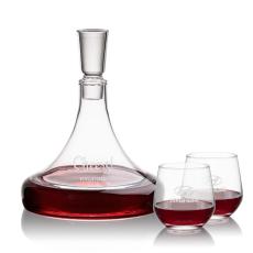 Employee Gifts - Ashby Decanter & Garland Stemless Wine
