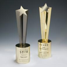 Employee Gifts - Shooting Star Metal Award