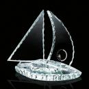 Chipped Sailboat Unique Glass Award