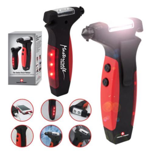 Promotional Productions - Auto and Tools - Multi-Tools - Swiss Force® Detour 5-in-1 Auto Tool with Powerbank