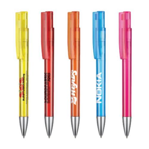 Promotional Productions - Writing Instruments - Plastic Pens - Stratos Transparent Pen