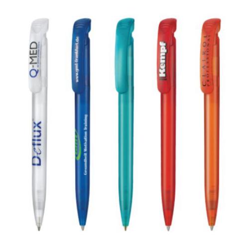 Promotional Productions - Writing Instruments - Plastic Pens - Clear Frozen Pen