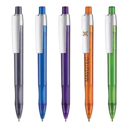 Promotional Productions - Writing Instruments - Plastic Pens - Cetus Transparent Silver Pen