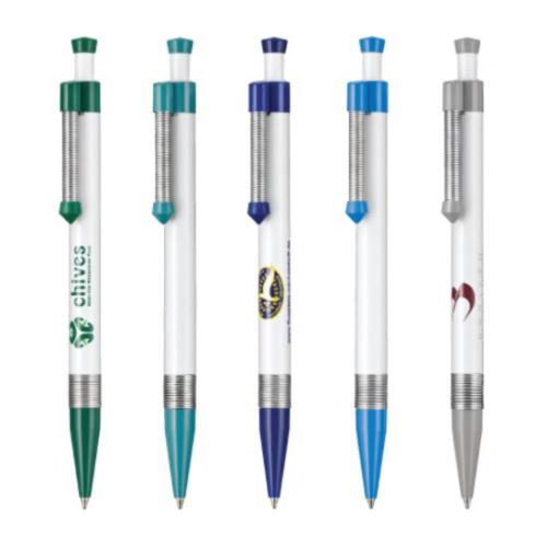 Promotional Productions - Writing Instruments - Plastic Pens - Spring (Double) Pen