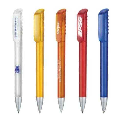 Promotional Productions - Writing Instruments - Plastic Pens - Top Spin Frozen Pen
