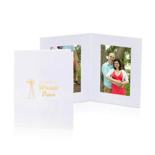 Corporate Gifts - Desk Accessories - Picture Frames - Perkins Double Folder - White