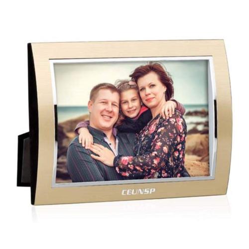 Corporate Gifts - Desk Accessories - Picture Frames - City Lights - Gold/Silver