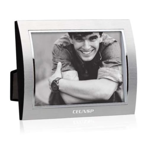 Corporate Gifts - Desk Accessories - Picture Frames - Curvo Frame - Silver/Silver