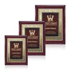 Oakleigh/Tamara Plaque - Rosewood/Burgundy  - Awards and Trophies