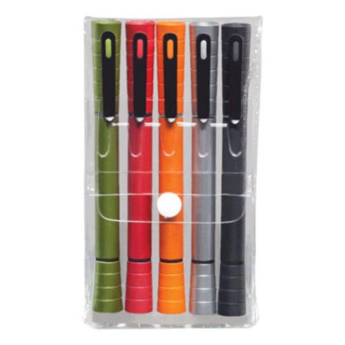 Promotional Productions - Writing Instruments - Highlighters - Double Pen/Highlighter 5pc Gift Pack (Specify Colo