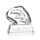 Ottavia 3 Dolphins Animals Crystal Award
