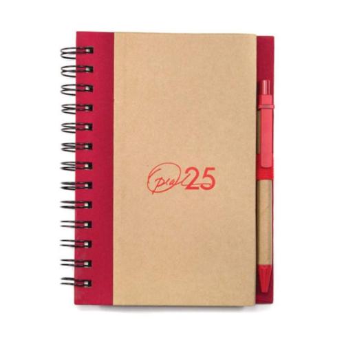 Promotional Productions - Journals & Notebooks - Notebooks - Spiral Bound Notebook & Harvest Pen