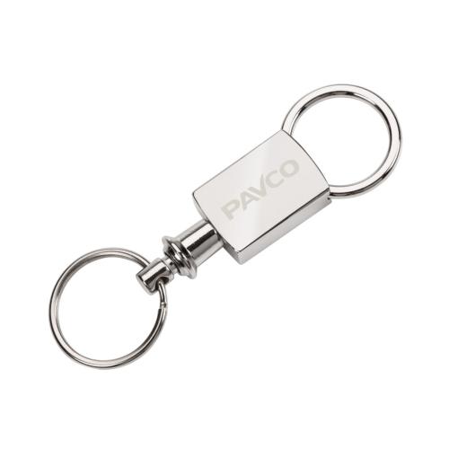 Promotional Productions - Auto and Tools - Keyrings - Pull Apart Keyring - Satin Silver