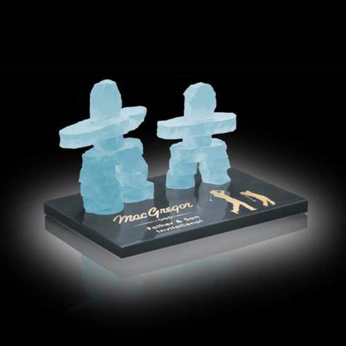 Corporate Gifts - Inukshuks - Mother & Child on Marble