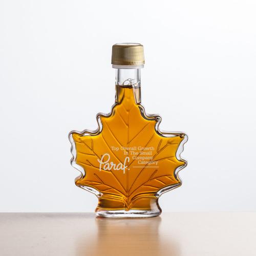 Corporate Gifts - Maple Syrup - Maple Syrup - Maple Leaf - Deep Etch