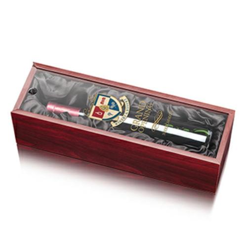 Corporate Gifts - Barware - Wine Accessories - Packaging & Gift Boxes - Archer Wine Box - Black Satin