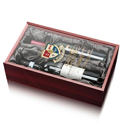 Corporate Gifts - Barware - Wine Accessories - Packaging & Gift Boxes - Archer Wine Box - Black Satin