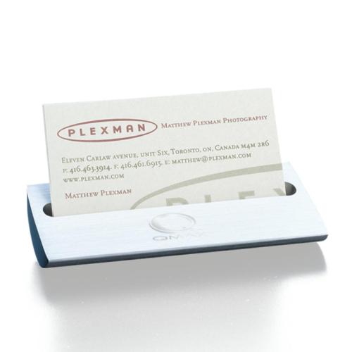 Promotional Productions - Office & Desk Supplies - Ashley Business Card Holder Aluminum