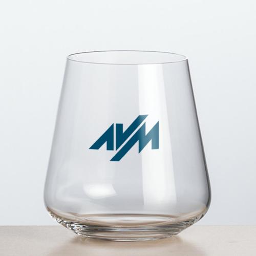 Corporate Gifts - Barware - Wine Glasses - Breckland Stemless Wine - Imprinted 