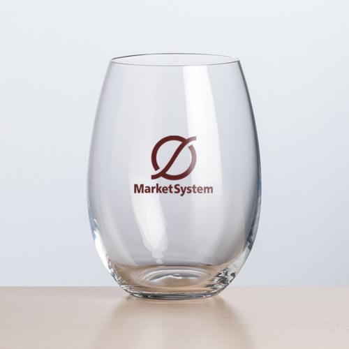 Corporate Gifts - Barware - Wine Glasses - Carlita Stemless Wine - Imprinted