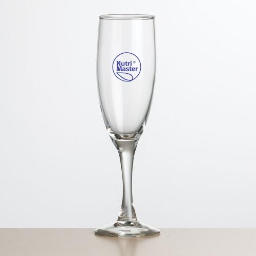 Corporate Gifts - Barware - Champagne Flutes - Carberry Flute - Imprinted 6oz