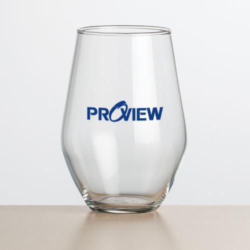 Corporate Gifts - Barware - Wine Glasses - Vale Stemless Wine - Imprinted