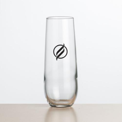 Corporate Gifts - Barware - Champagne Flutes - Ossington Stemless Flute - Imprinted