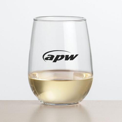 Corporate Gifts - Barware - Wine Glasses - Ossington Stemless Wine - Imprinted