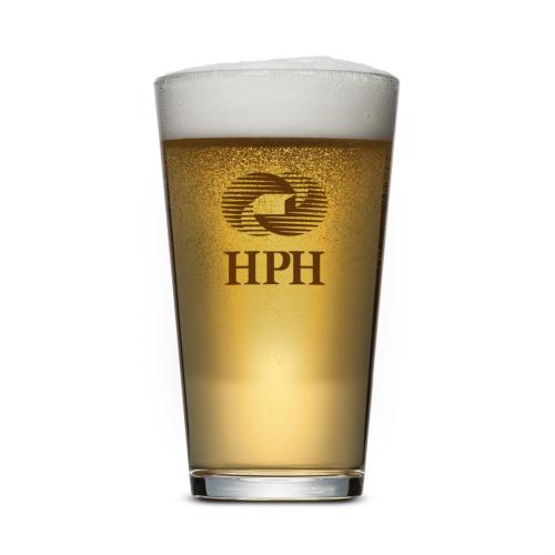 Corporate Gifts - Barware - Pilsners & Steins - Chelsea Pub Glass - Imprinted