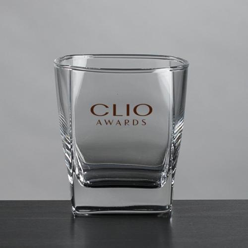 Corporate Gifts - Barware - On the Rocks Glasses - Sterling OTR/DOF - Imprinted 