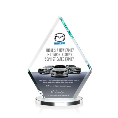 Awards and Trophies - Canton Full Color Starfire Diamond Crystal Award