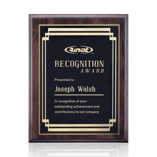 Awards and Trophies - Plaque Awards - Farnsworth/Marquis - Cherry/Black