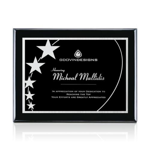 Awards and Trophies - Plaque Awards - Oakleigh/Gemini - Black/Black