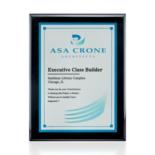 Awards and Trophies - Plaque Awards - Full Color Plaques - Oakleigh/AstroSub - Black/Silver