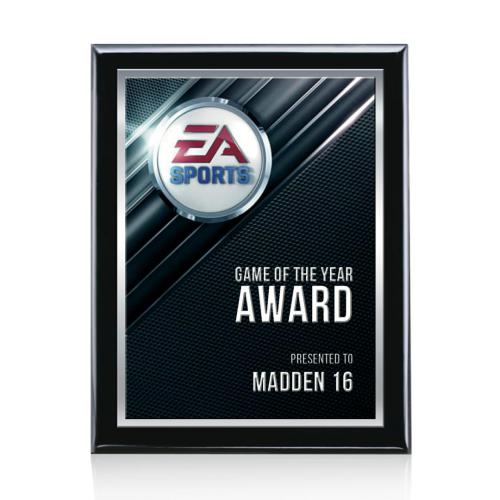 Awards and Trophies - Plaque Awards - Full Color Plaques - Oakleigh Full Color 3D - Black/White