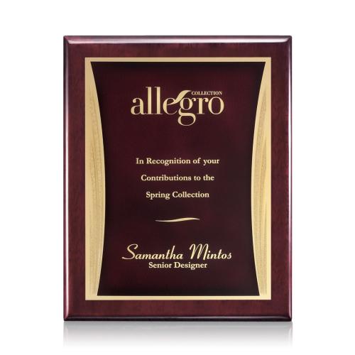 Awards and Trophies - Plaque Awards - Oakleigh/Showtime - Rosewood/Red